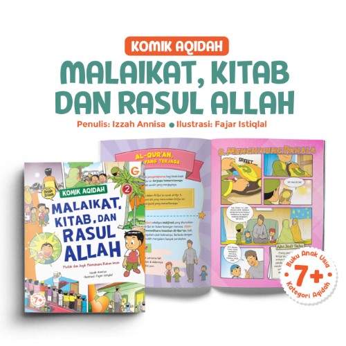 Buku Komik Aqidah : Malaikat, Kitab, dan Rasul Allah - Gema Insani 100% Original